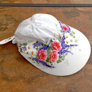 Floral Gardening Hat - Handmade